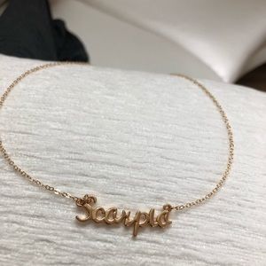NWT Scorpio zodiac sign necklace